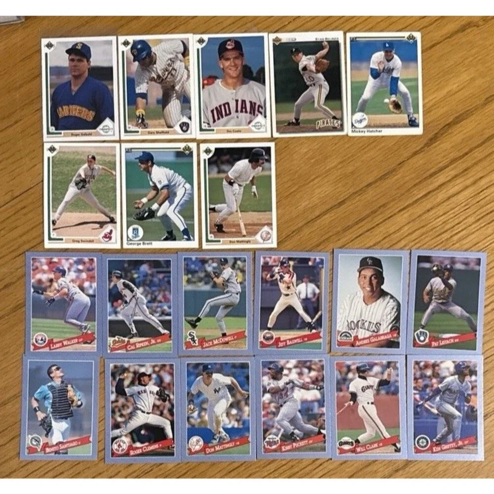 20 Baseball Card Lot - 1993 Hostess Ken Griffey Jr, Ripken, 1991 Upper Deck